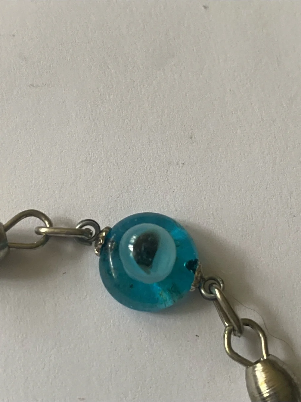 Blue Glass Bead evil eye 🧿 Chain Bracelet — Women Jewelry